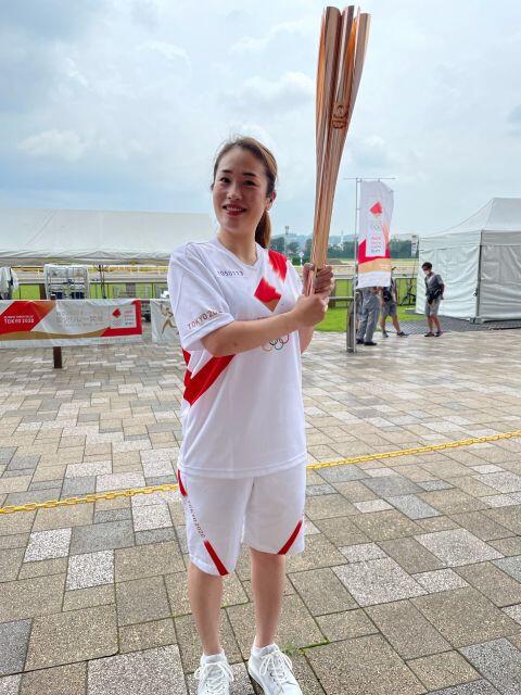 永川さんのトーチキスの様子