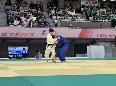 試合中の蒲生選手