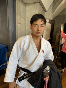 試合後の蒲生選手のバストアップ