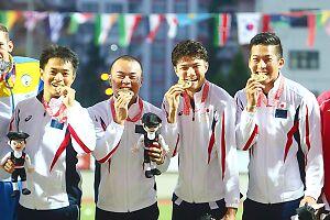 夏季デフリンピック競技会 男子4×100ｍリレーで金メダル